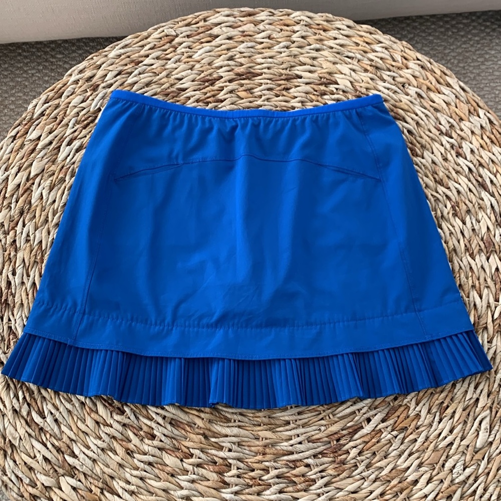 IBKUL Crystal Pleat Royal Blue Skort - Picture 5 of 13